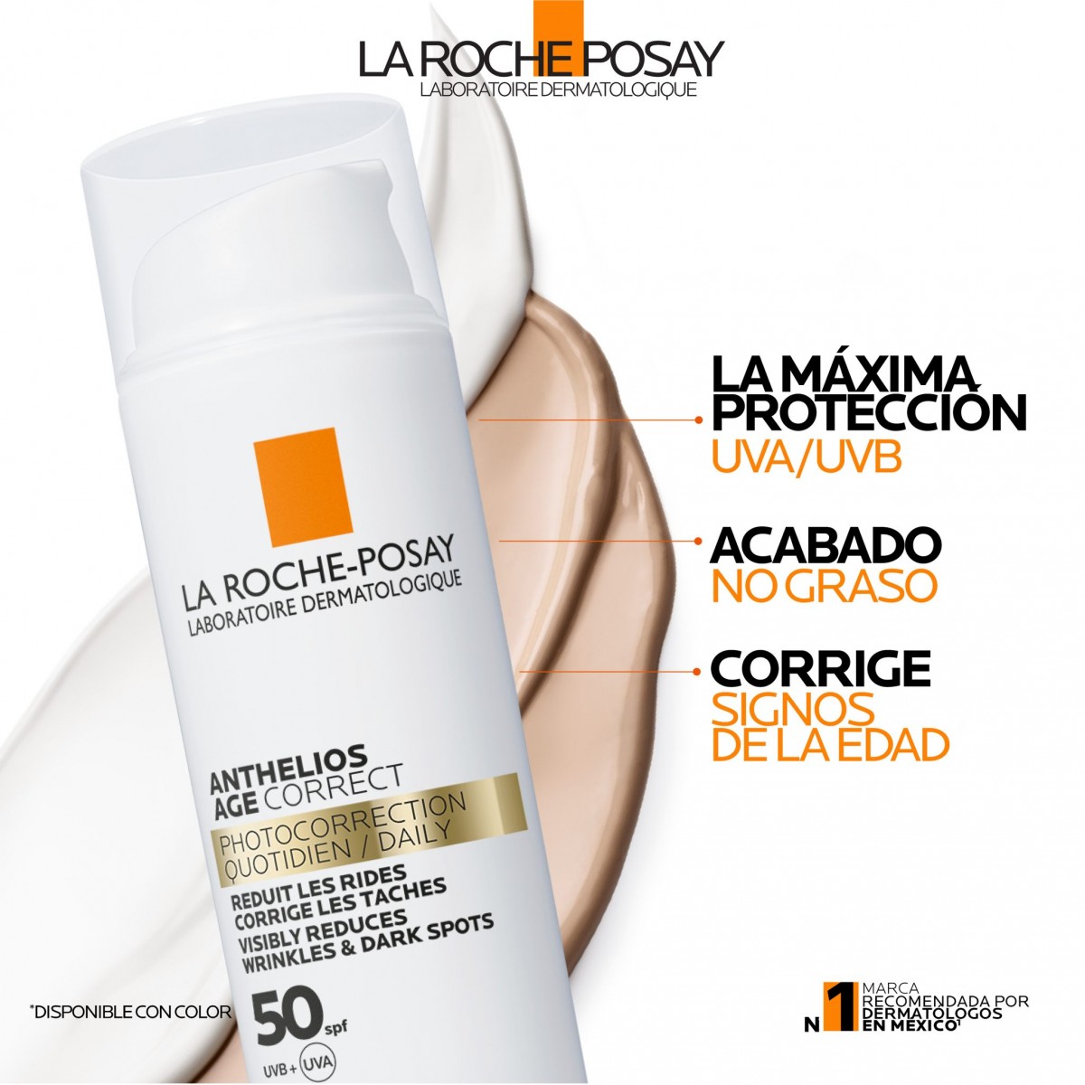 ANTHELIOS AGE CORRECT FOTOCORRECCIÓN GEL-CREMA DIARIO SPF50+ 50ML - Imagen 2