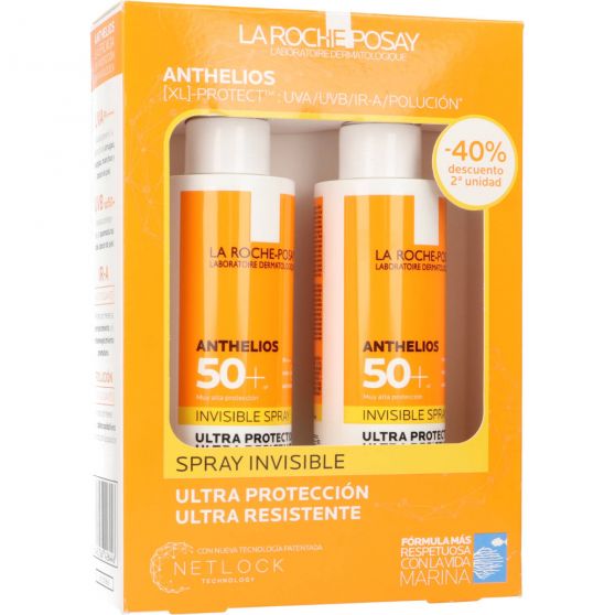ANTHELIOS SPRAY INVISIBLE SPF50+ 200ML PACK -40% DTO EN LA 2ª UNIDAD