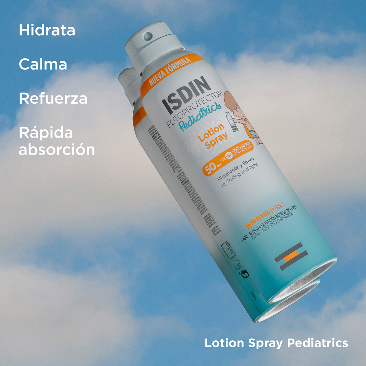 ISDIN FOTOPROTECTOR PEDIATRICS LOTION SPRAY SPF50+ 250ML - Imagen 3