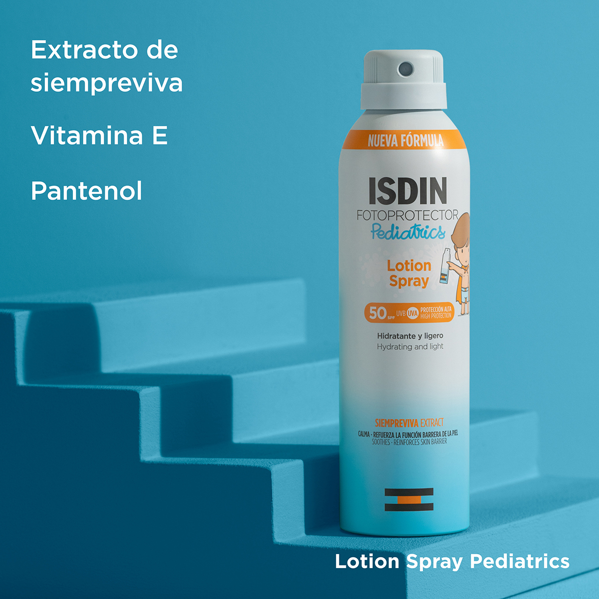 ISDIN FOTOPROTECTOR PEDIATRICS LOTION SPRAY SPF50+ 250ML - Imagen 7