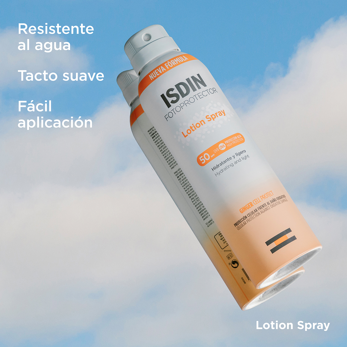 ISDIN FOTOPROTECTOR LOTION SPRAY SPF50+250ML - Imagen 3
