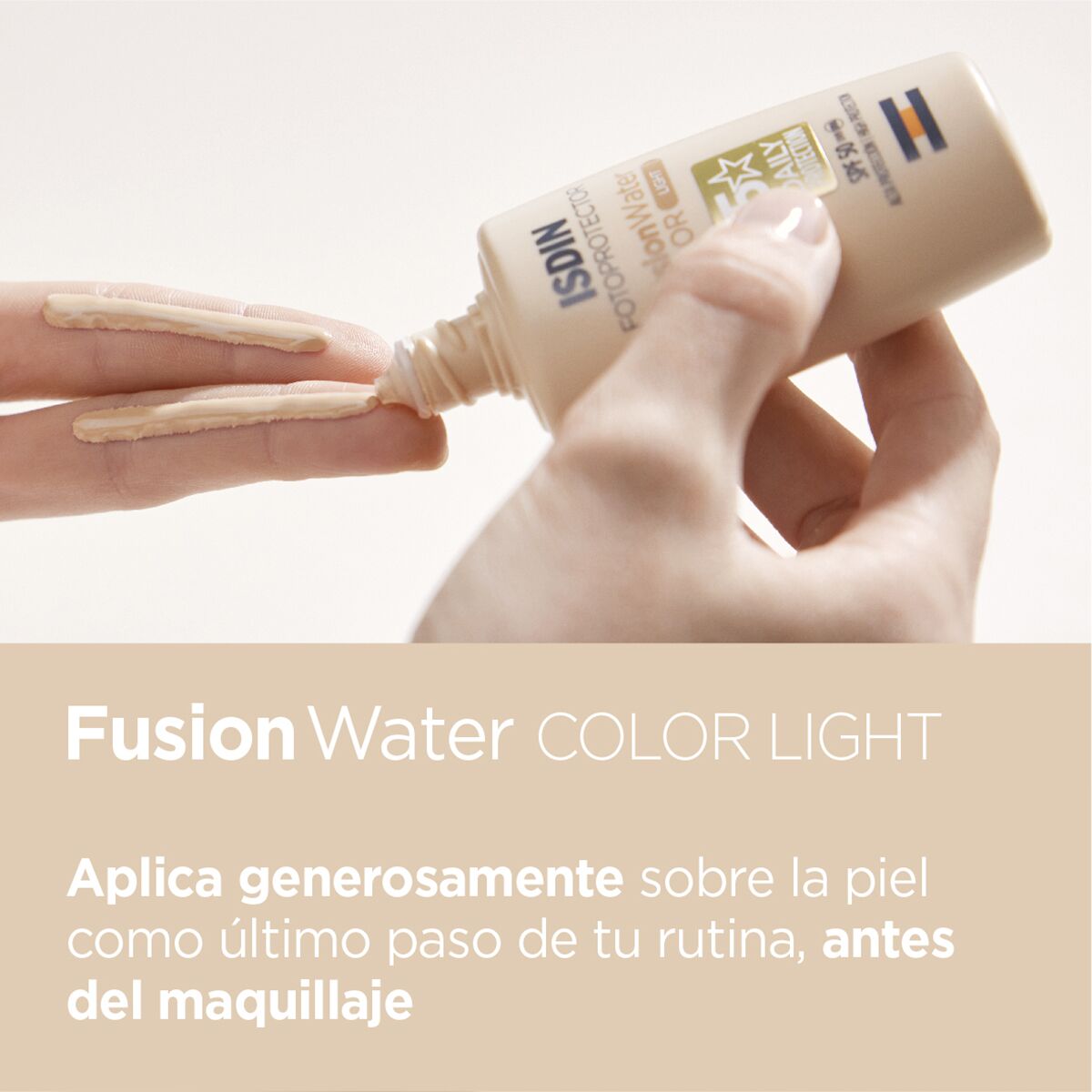 FOTOPROTECTOR ISDIN FUSION WATER COLOR LIGHT - Imagen 4