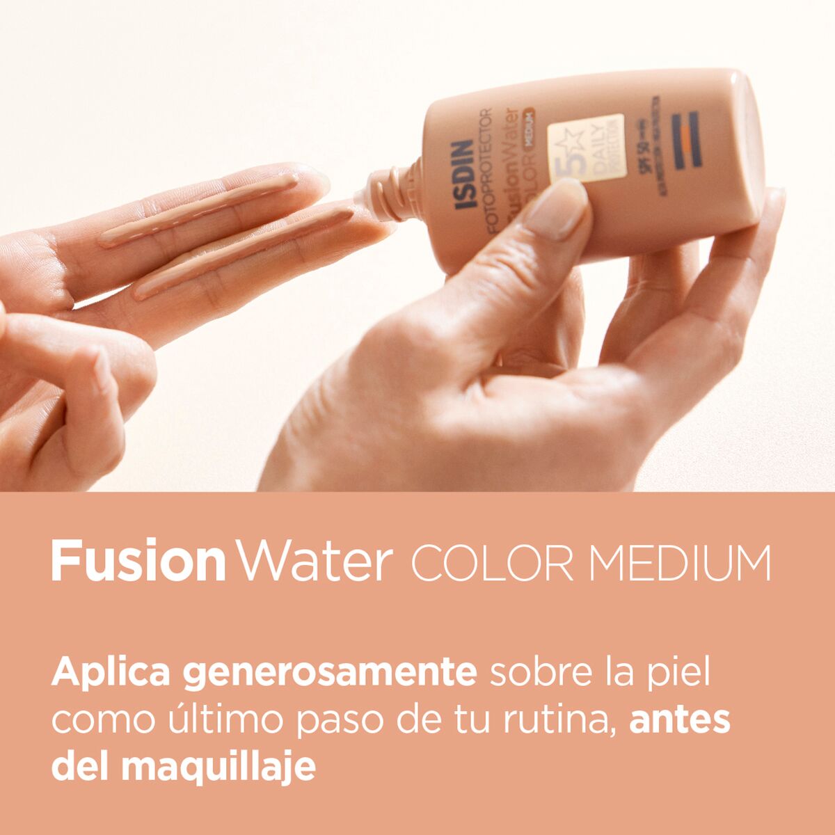 FOTOPROTECTOR ISDIN FUSION WATER COLOR MEDIUM - Imagen 3