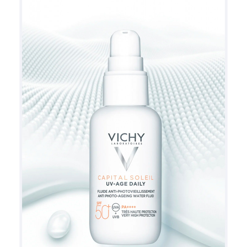 VICHY CAPITAL SOLEIL UV- AGE DAILY WATER FLUID SPF50 40 ML - Imagen 5