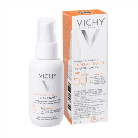 VICHY CAPITAL SOLEIL UV- AGE DAILY WATER FLUID SPF50 40 ML