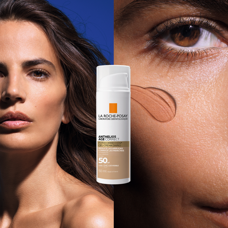 LA ROCHE POSAY ANTHELIOS AGE CORRECT GEL CREMA DIARIO CON COLOR SPF50+ 50ML - Imagen 3
