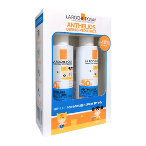 LA ROCHE POSAY ANTHELIOS UVMUNE 400 DERMOPEDIATRICS SPRAY INVISIBLE SPF50+ DUPLO -40% 2ªUNIDAD
