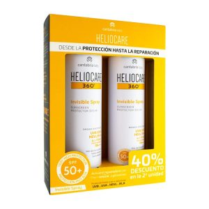 PACK DUPLO HELIOCARE 360º INVISIBLE SPRAY PROTECTOR SOLAR SPF50+ 200ML