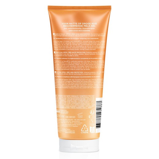 VICHY CAPITAL SOLEIL SPF50+ GEL EN LECHE PROTECTORA HIDRATANTE WET SKIN200ML - Imagen 3