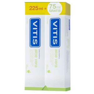 VITIS® aloe vera pasta dentífrica manzana-menta duplo