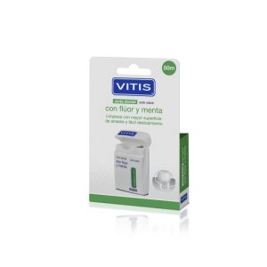 VITIS® cinta dental con cera, flúor y menta