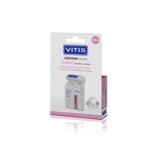VITIS® seda dental suave con cera, flúor y menta