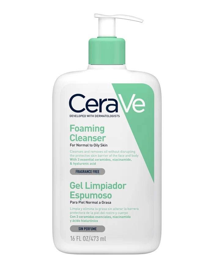 CERAVE GEL LIMPIADOR ESPUMOSO 473 ML