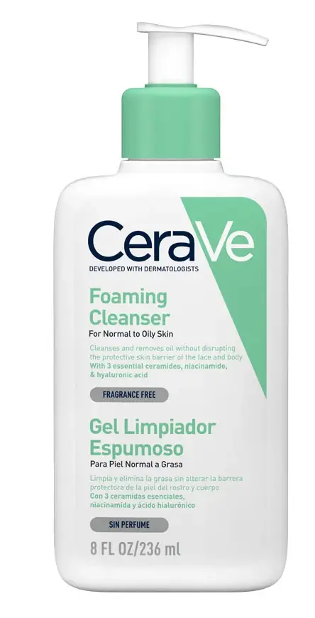 CERAVE GEL LIMPIADOR ESPUMOSO 236 ML