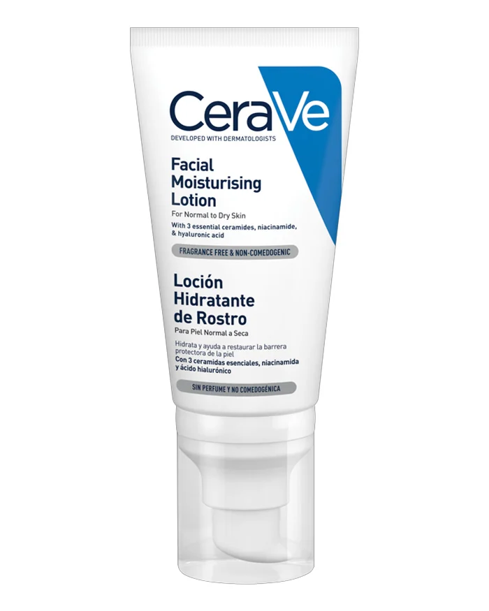CERAVE LOCION HIDRATANTE DE ROSTRO PIEL NORMAL ENVASE 52ML