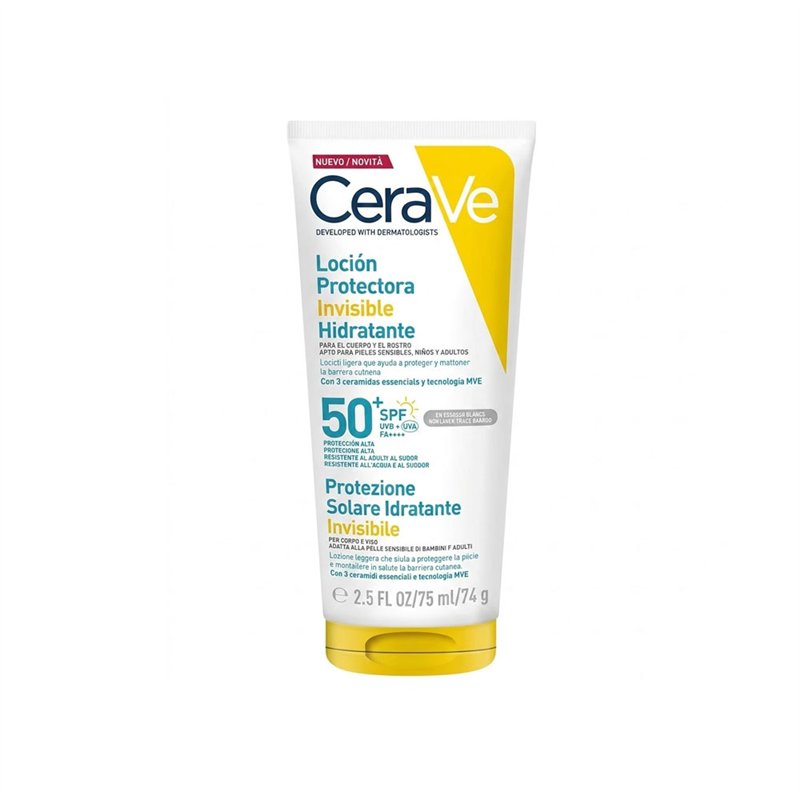 CERAVE LOCION PROTECTORA INVISIBLE HIDRATANTE SPF 50 75ML