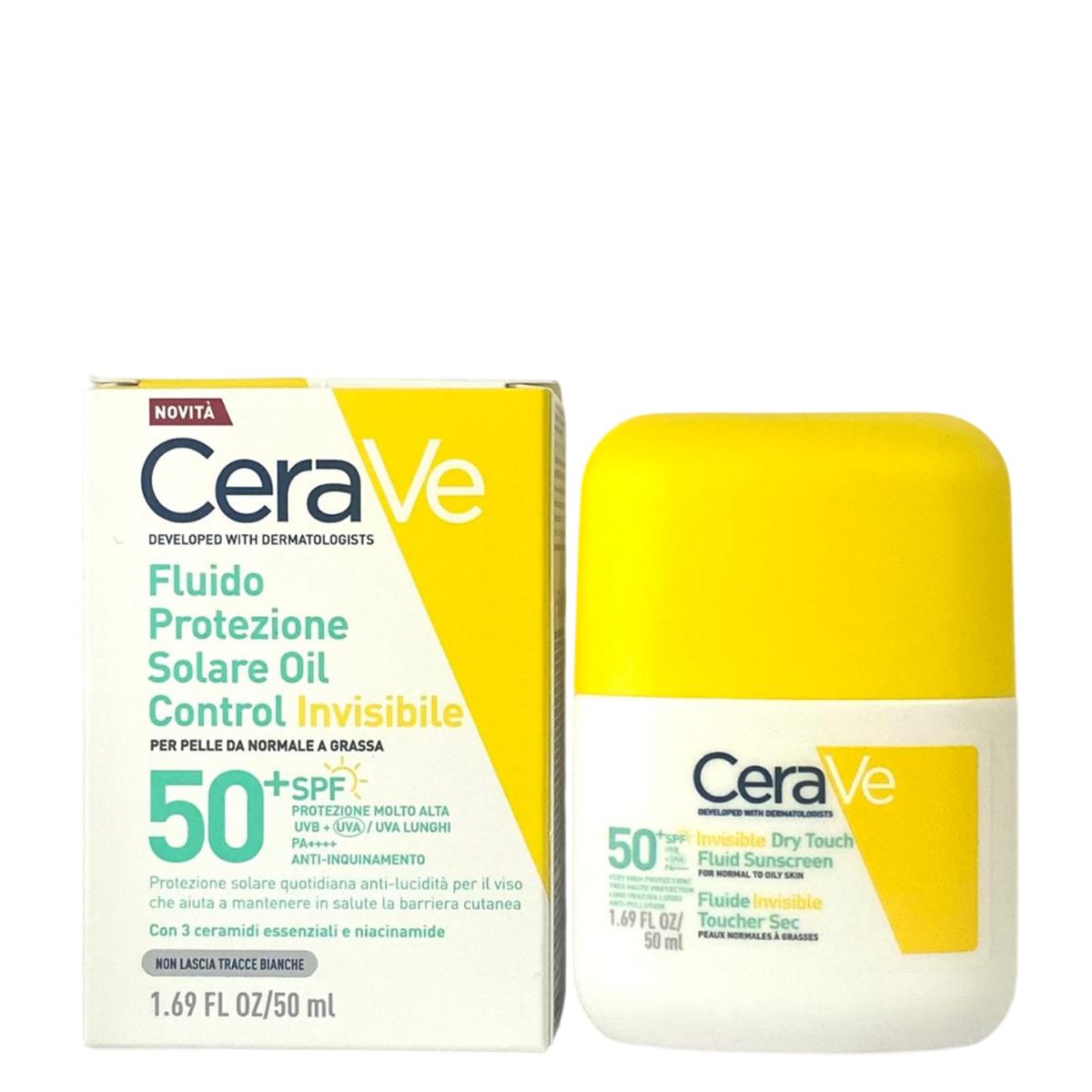 CERAVE FLUIDO PROTECTOR INVISIBLE OIL CONTROL SPF 50+ 50ML